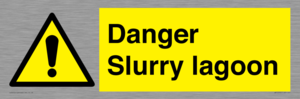 Danger Slurry lagoon